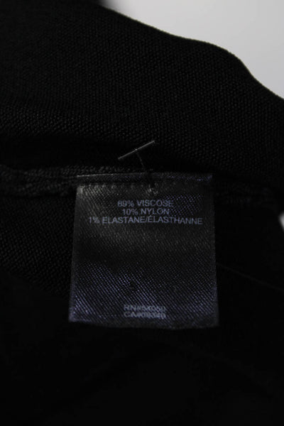 Robert Rodriguez Womens Knit Off Shoulder Sleeveless Top Blouse Black Size XS