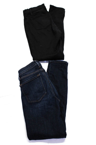 J Brand Womens Mid Rise Skinny Jeans Black Blue Size 23 29 Lot 2