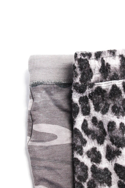 Z Supply Womens Camoflauge Animal Print Drawstring Shorts Gray Size XS Lot 2