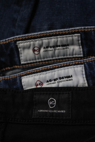 AG Adriano Goldschmied Womens Faye Jeans Black Blue Size 25 Lot 3