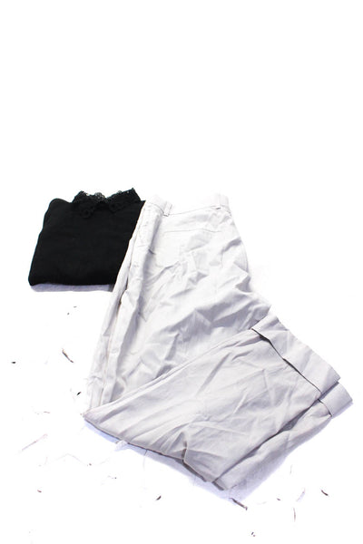 Club Monaco Cos Women's Pullover Sweater Casual Pants Gray Black Size M 6 Lot 2