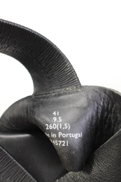 Cos Women's Slingback Leather Sandals Black Size 9.5