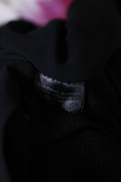 Josie by Natori Womens Black Crepe Jumpsuit Size 0 10894588