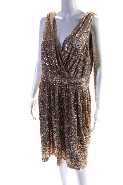 Badgley Mischka Womens Fifth Avenue Showstopper Dress Size 14 12902871