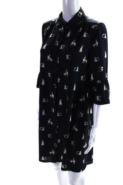 kate spade new york Womens Husky Print Dress Size 0 10724355