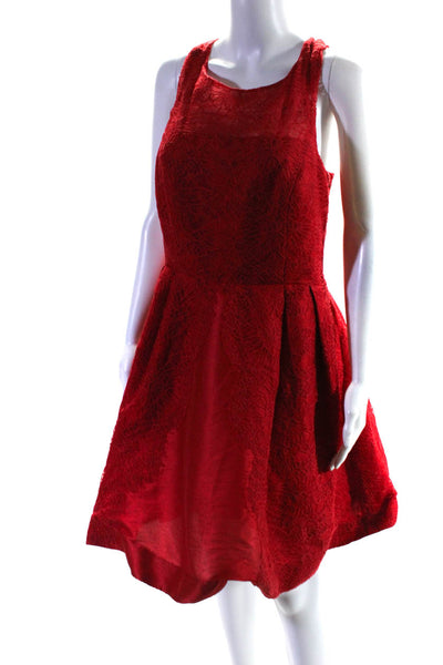 ML Monique Lhuillier Womens Red Mark Dress Size 14 11554078
