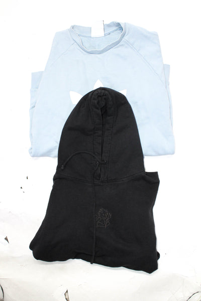 John Galt Adidas Women's Sweatshirt Pullover Hoodie Black Blue Size M L Lot 2