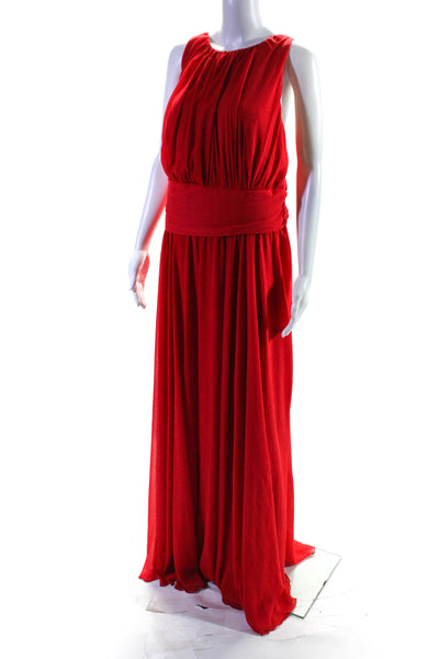 Badgley Mischka Womens Ruby Red Gala Gown Size 22 10567097