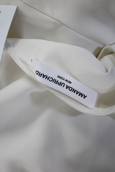 Amanda Uprichard Women's Long Sleeve Blouse White Size S