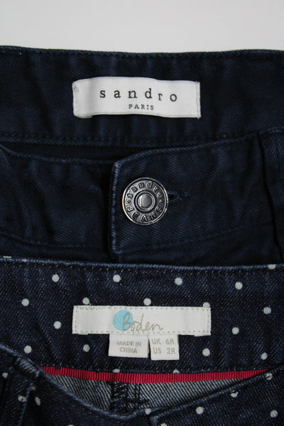 Sandro Paris Women's Five Pocket Skinny Jean Polka Dot Size 40 Lot 2