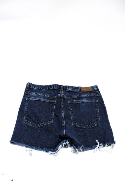 LRL Lauren Jeans Women's Dark Wash Denim Shorts Blue Size 12 Lot 2