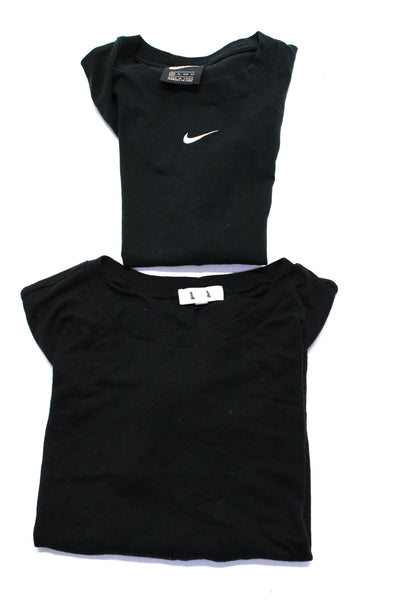 LNA Nike Womens Short Sleeve Tee Shirt Bodysuit Black Size XS Lot 2