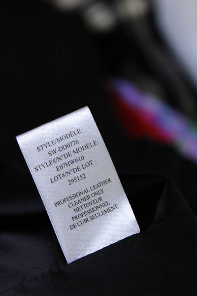 Helmut Lang Womens Textured Woven Sleeveless Sheath Dress Black Size 4