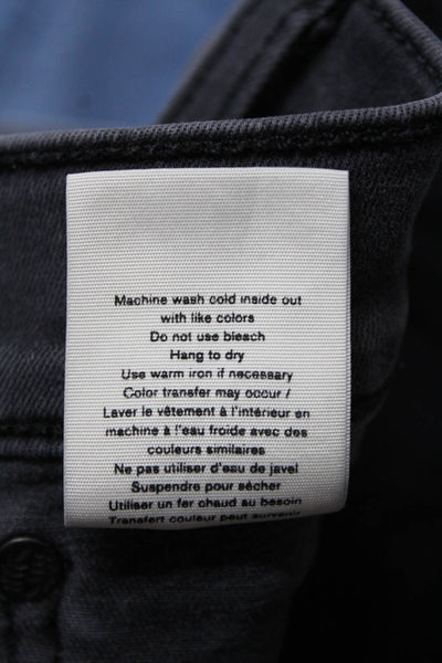 Rag & Bone Womens Light Wash Distress Hem Skinny Jeans Black Size EUR24 Lot 2