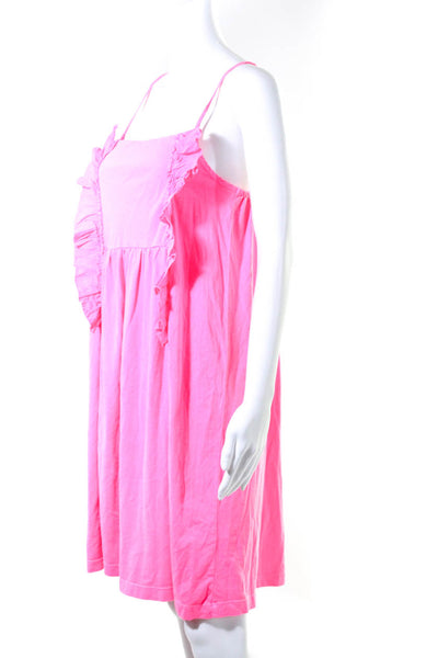 Crewcuts Girls Cotton Ruffled Spaghetti Strap A-Line Dresses Pink Size 16 Lot 2