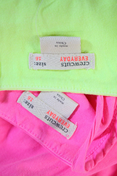 Crewcuts Girls Cotton Ruffled Spaghetti Strap A-Line Dresses Pink Size 16 Lot 2
