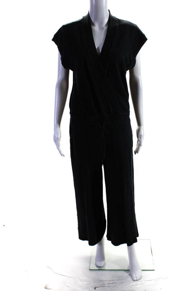 KINLY Womens Black Sweatshirt Jumpsuit Size 6 10997171
