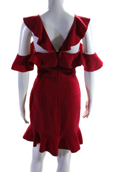 Rachel Zoe Womens Red Delia Dress Size 0 11182255