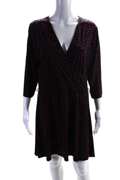 Leota Womens Perfect Faux Wrap Dress Size 16 11154509