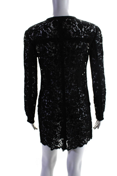 Rachel Zoe Womens Black Lace Zip Dress Size 0 10466902