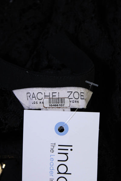 Rachel Zoe Womens Black Lace Zip Dress Size 0 10466902
