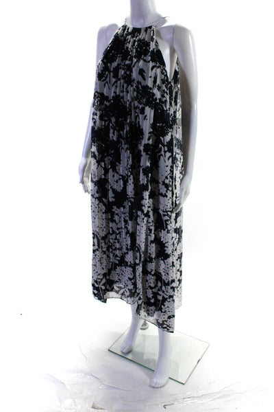 Slate & Willow Womens Blue Floral Print Midi Dress Size 2 10575308