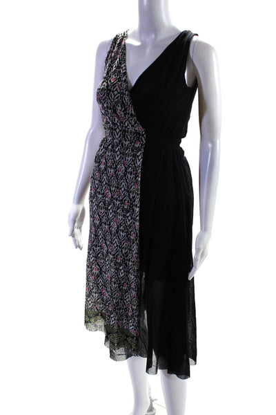 Fuzzi Womens Geo Faux Wrap Dress Size 0 11087140