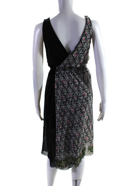 Fuzzi Womens Geo Faux Wrap Dress Size 0 11087140