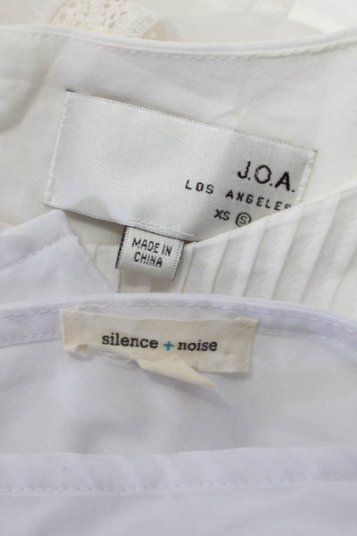 Silence And Noise JOA Los Angeles Women's Blouses White Size S Lot 2