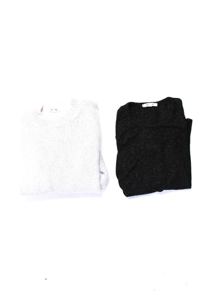 Splendid Women's T-Shirt Colorblock Sweater Black Pink Size XS Lot 2