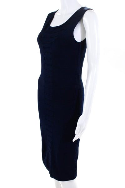 Rag & Bone Womens Knit Scoop Neck Sleeveless Sheath Dress Navy Size 6