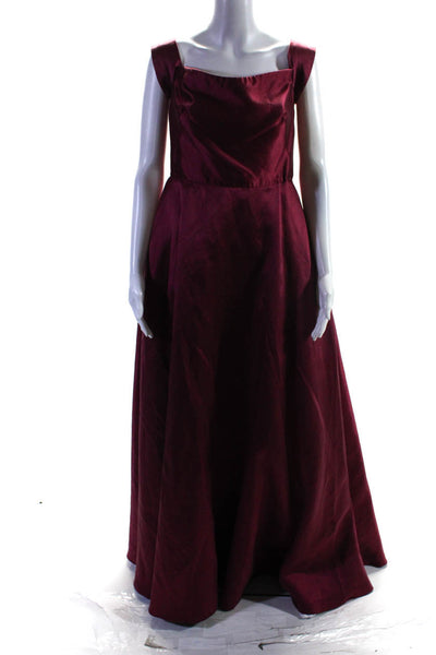 ML Monique Lhuillier Womens Raspberry Romance Gown Size 10 10564261