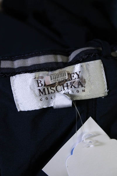 Badgley Mischka Womens Blue Sequin Ruffle Gown Size 2 12242252