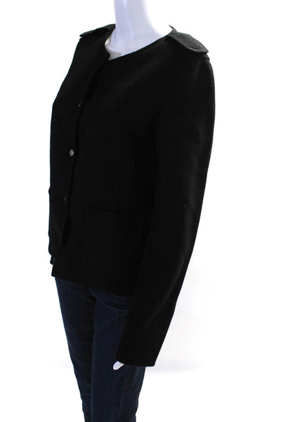 Vince Women's Wool Button Down Cardigan Black Size 8