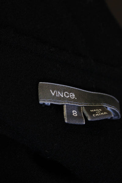 Vince Women's Wool Button Down Cardigan Black Size 8