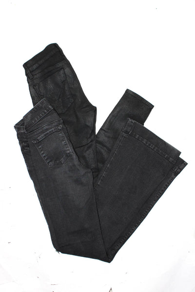 Hudson J Brand Womens Flared & Skinny Jeans Black Size 27 Lot 2