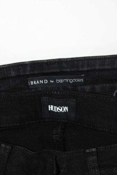 Hudson J Brand Womens Flared & Skinny Jeans Black Size 27 Lot 2