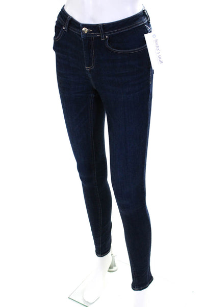 Ba&Sh Women's Low Rise Skinny Jeans Dark Blue Size 24