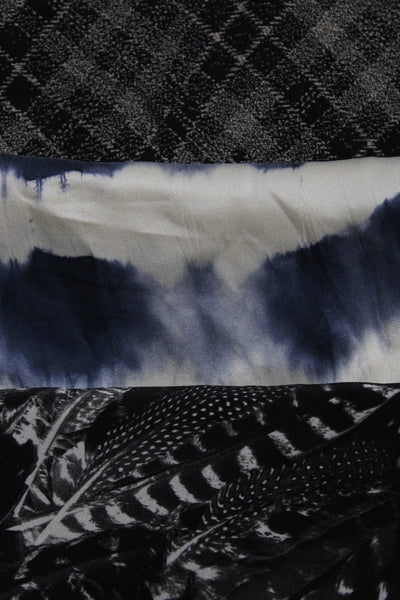 Joie Womens Tie Dye Stripe Plaid Feather Silk Tank Top Size Extra Small Lot 3