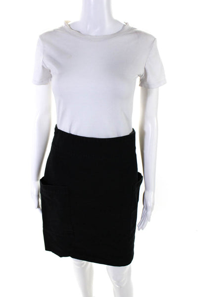 Agnes B Women's Cargo Skirt Adjustable Waist Black Size 40