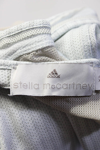 Stella McCartney Womens Scoop Neck Sleeveless Solid Tank Top Blue Size XS