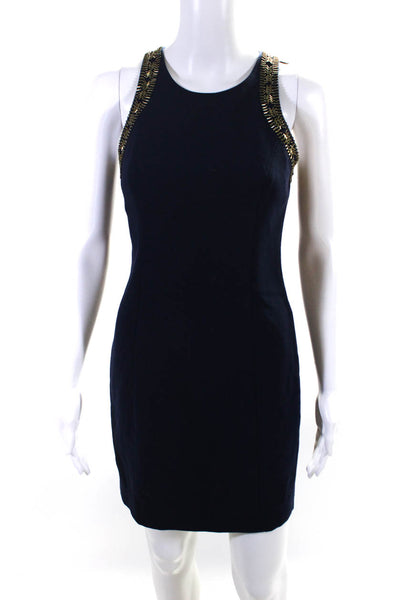 Lilly Pulitzer Women's Embellished Sleeveless Sheath Dress Blue Size 0