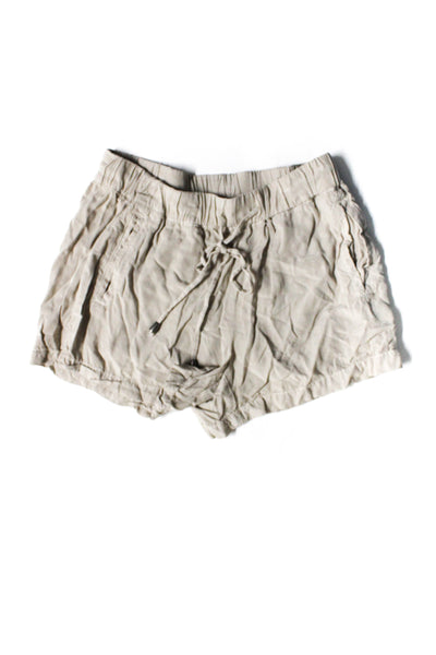 Splendid Women's Elastic Waist Draw String Short Beige White Pant Size XS Lot 3