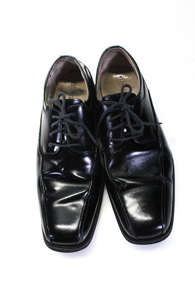 Florsheim Mens Leather Curtis Oxford Dress Shoes Black Size 9.5 D
