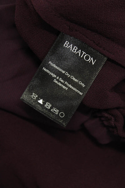 Babaton Joie Women's Silk Blouses Purple Beige Size XXS XS Lot 2