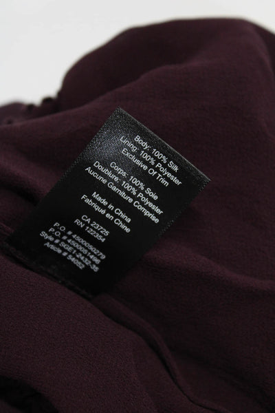 Babaton Joie Women's Silk Blouses Purple Beige Size XXS XS Lot 2