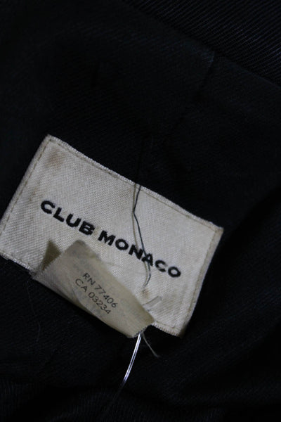 Club Monaco Women's Asymmetric Zip Jacket Navy Size M