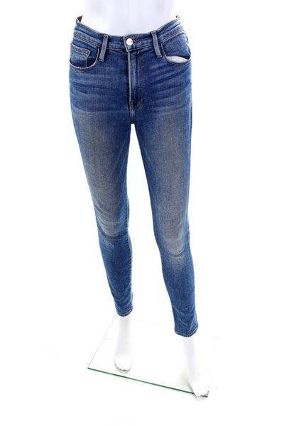 Frame Denim Womens Denim High Rise Skinny Jeans Blue Size 26