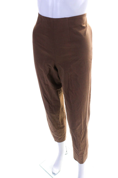 Gunex Women's Straight Leg Zip Side Pocket Pant Brown Size 6