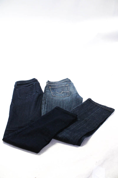 7 For All Mankind Women's Low Rise Straight Leg Denim Pant Dark Wash Size 26 Lot